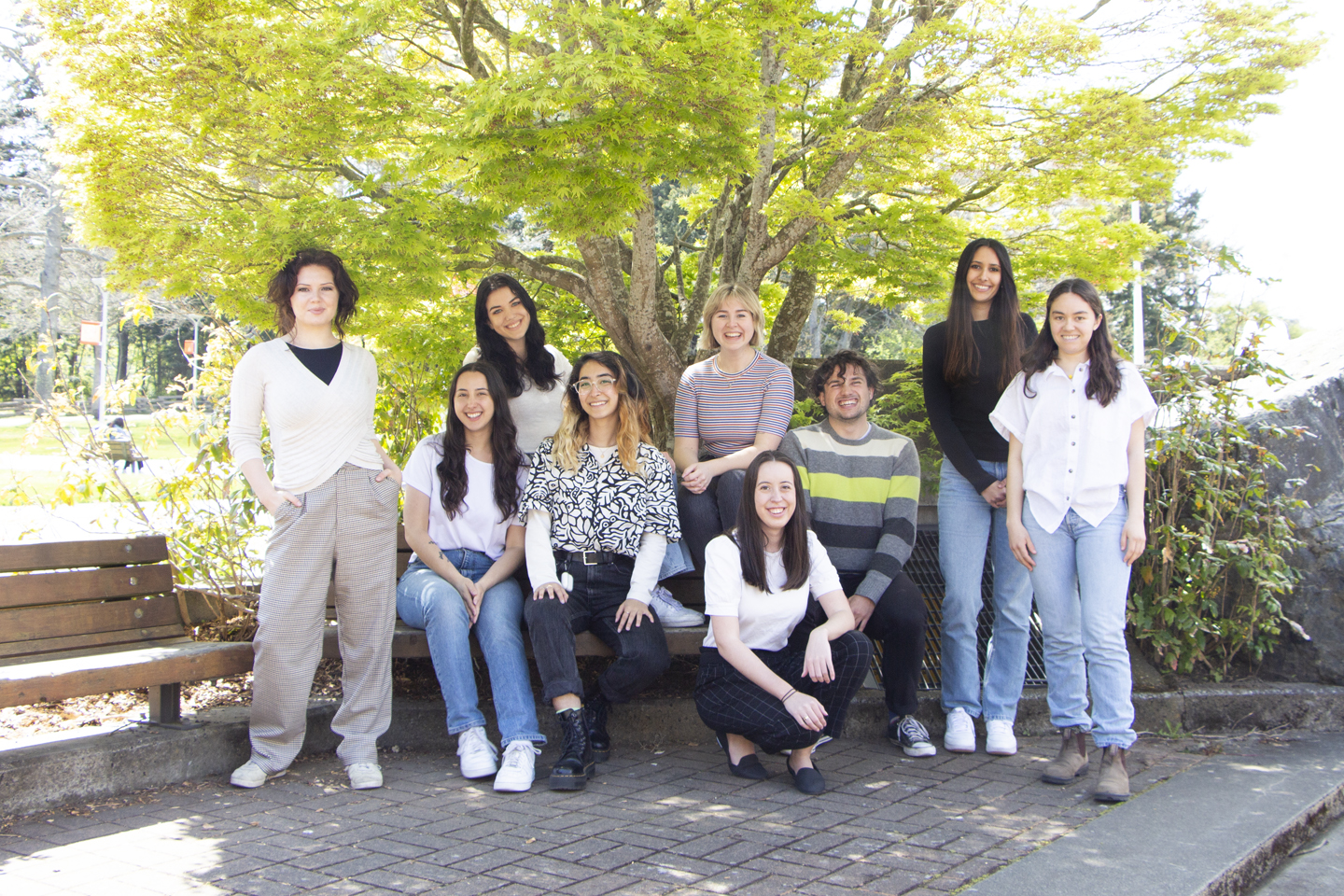 group photo of the 2022 CAPI interns during their pre-departure orientation at UVic Campus, April 2022