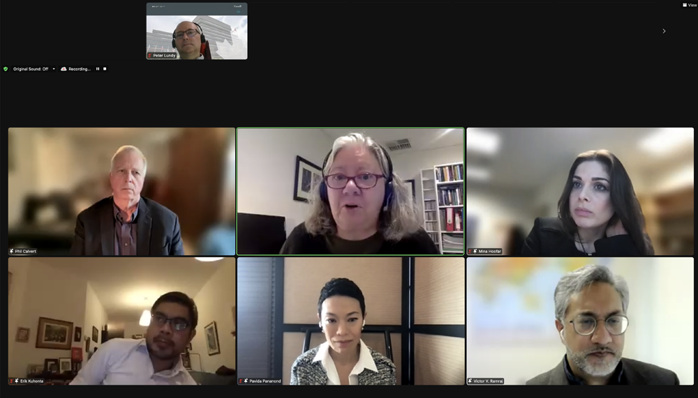 Screenshot of roundtable participants on Zoom call