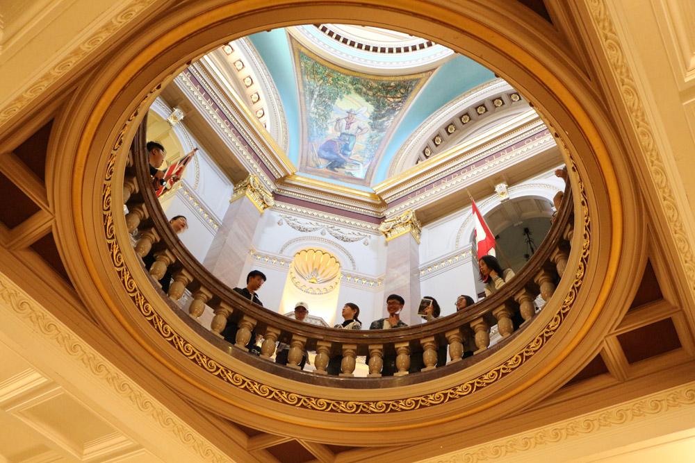 photo of inside the BC parliament building