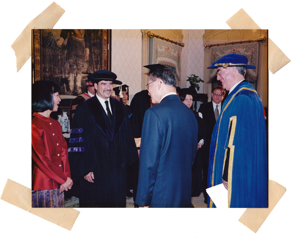 King of Thailand receiving a UVic honourary degree