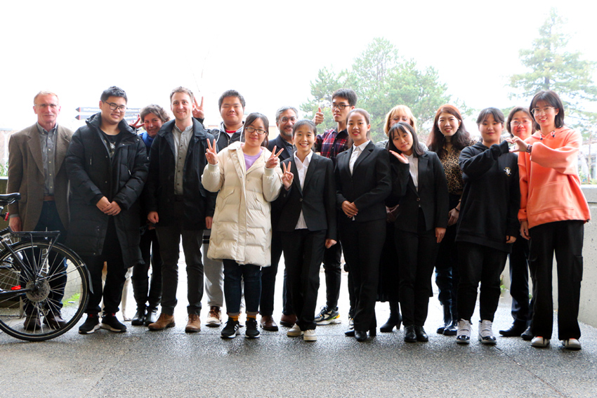 Cultural Immersion Program participants' group photo on the UVic campus