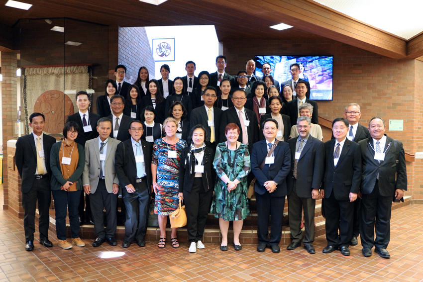 group photo of visiting Thai judges with CAPI and UVic representatives
