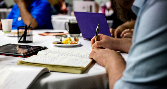CIRCLE Gathering 2016 - Dr. Rob Hancock taking notes