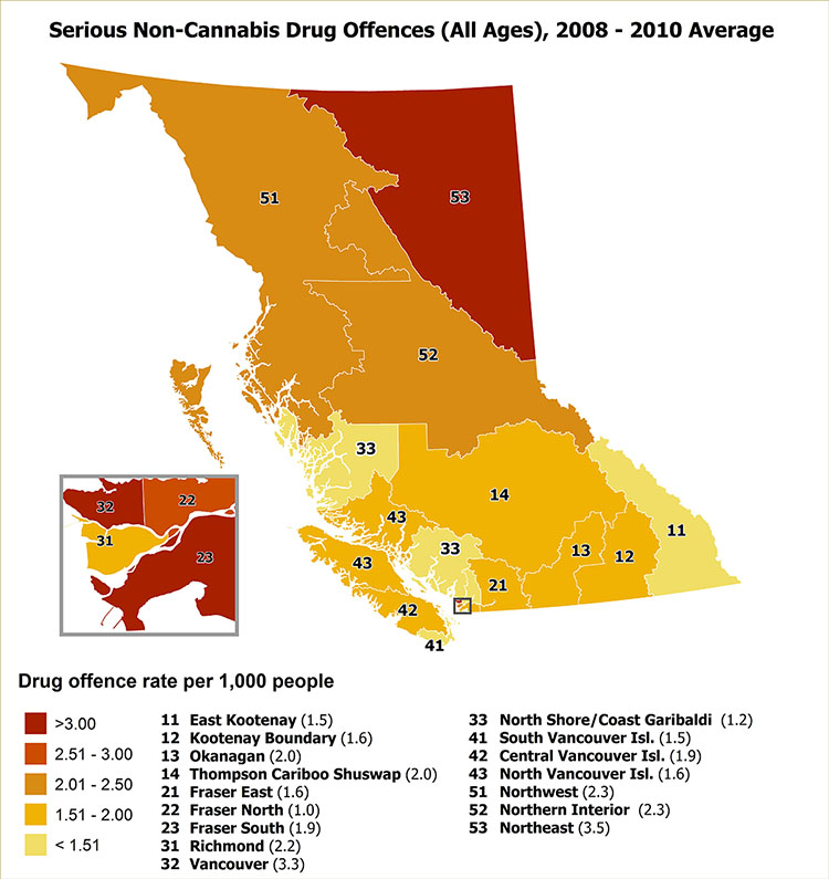 Bc Crime Statistics University Of Victoria