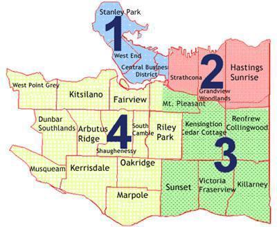 Vancouver policing areas