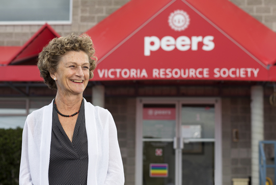 CARBC Scientist Cecilia Benoit outside PEERS Victoria