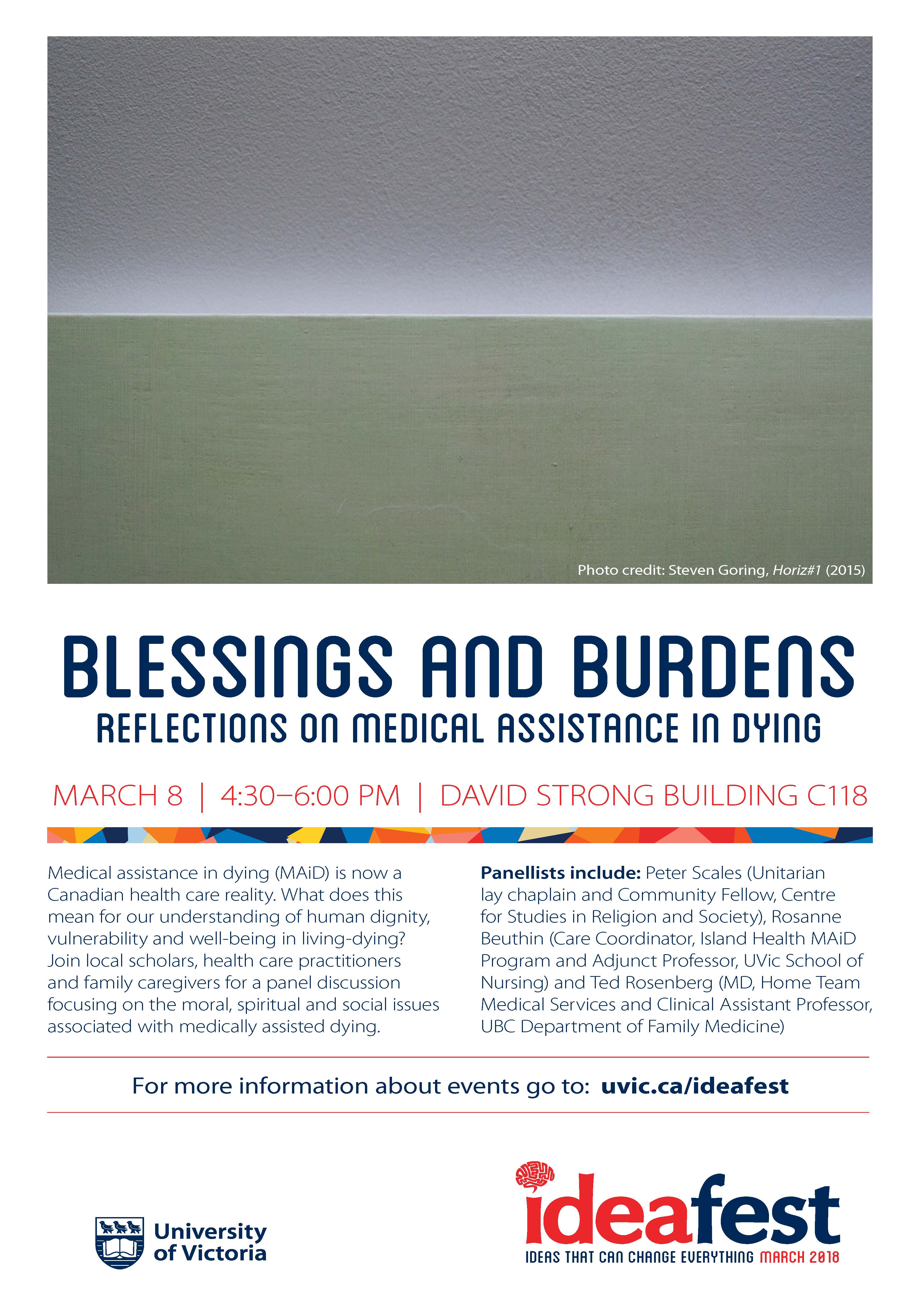 IdeaFest 2018 Blessings and Burdens poster