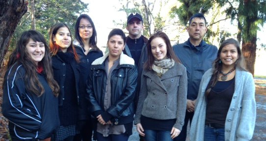 The group of Indigenous youth researchers who documented the resistance narratives digital stories