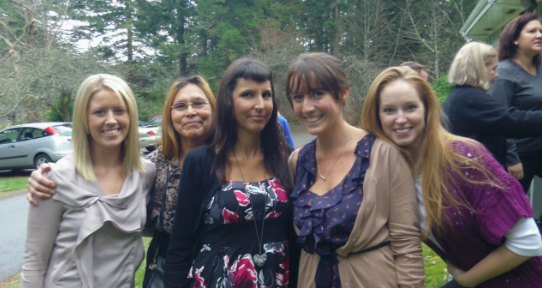 Research Assistants smiling at a CFYS event