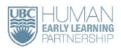UBC Human Early Learning Program