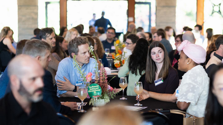 Each table was given the opportunity to discuss a theme related to climate solutions, such as, “The Financial System and Climate Change” to share the work they’re doing in this area, or why they may want to learn more about it. 