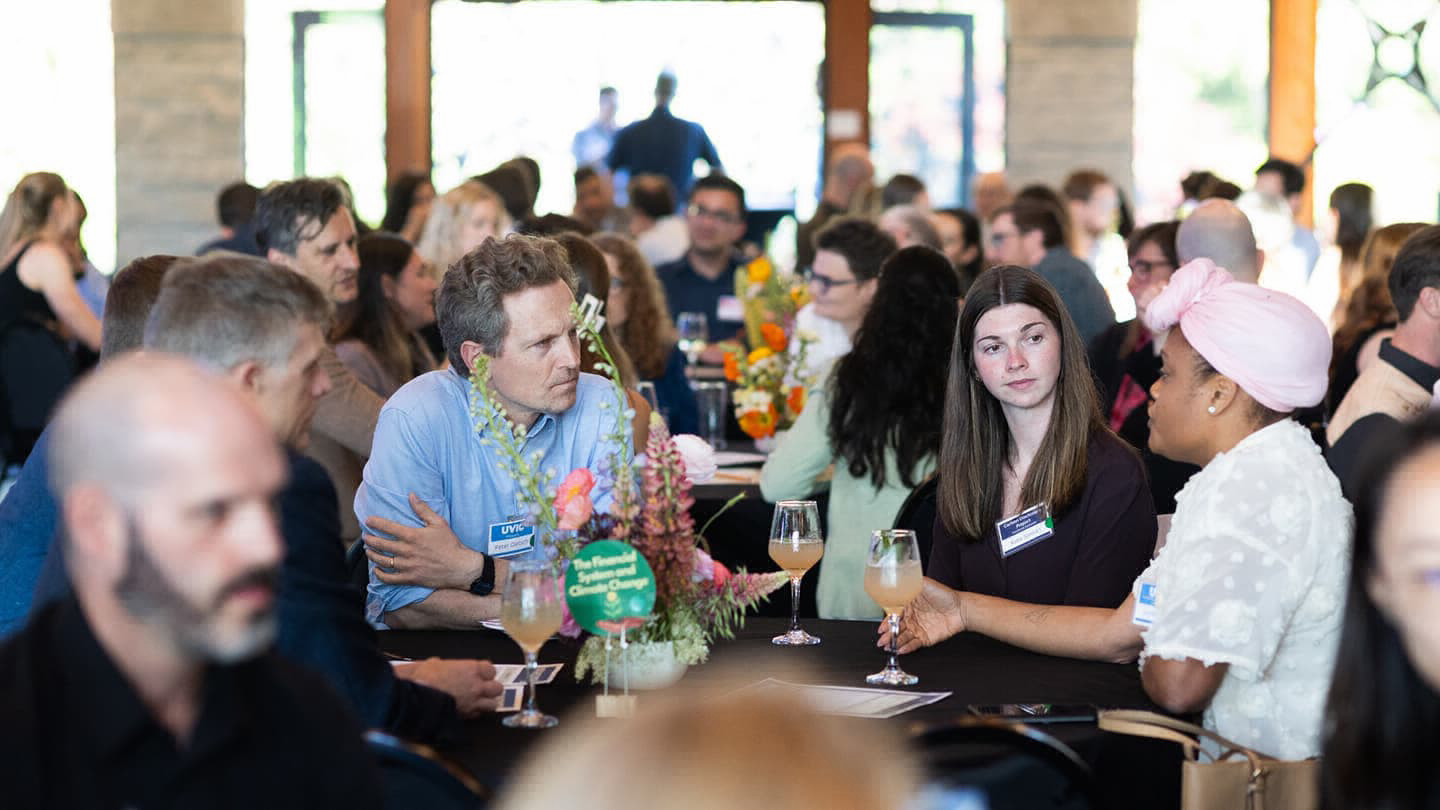 Each table was given the opportunity to discuss a theme related to climate solutions, such as, “The Financial System and Climate Change” to share the work they’re doing in this area, or why they may want to learn more about it. 