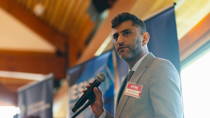 To showcase some of CCSL trainees’ research, PhD student Saeid Hassankhani Dolatabadi, gave a lightning talk on his research on green shipping corridors along the Pacific Northwest and Alaskan coast. 