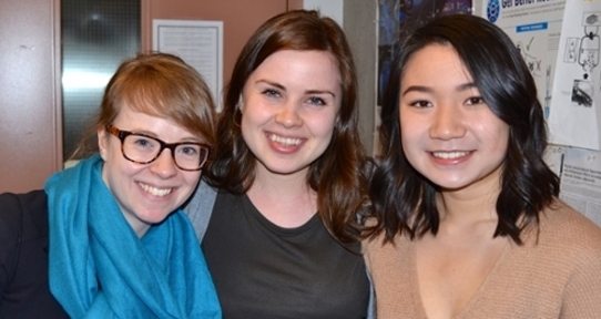 Undergraduate Students Aoife, Francesca and Christine