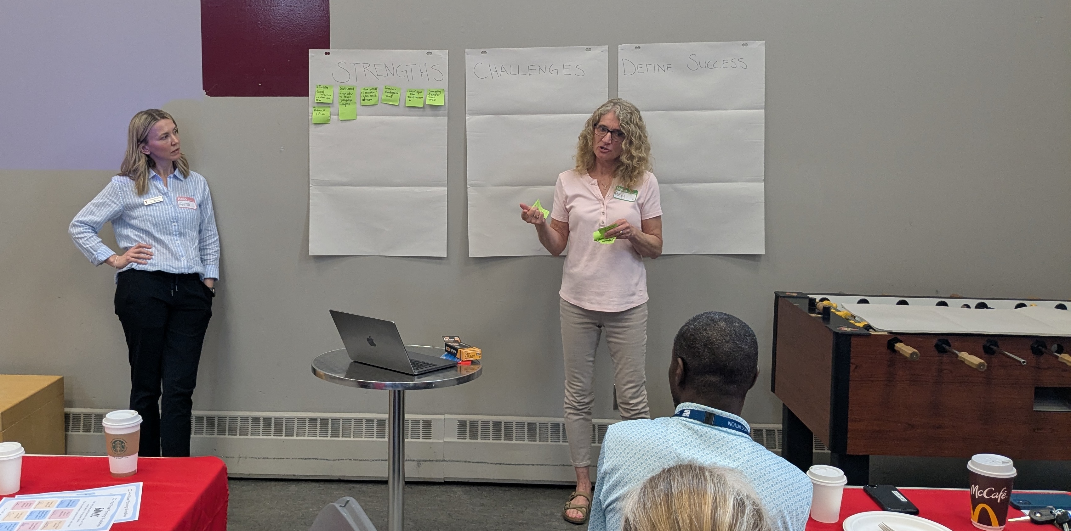 First spokesperson presenting discussion results