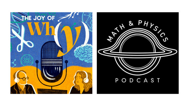 Podcast art for the Joy of Why and the Math & Physics podcast