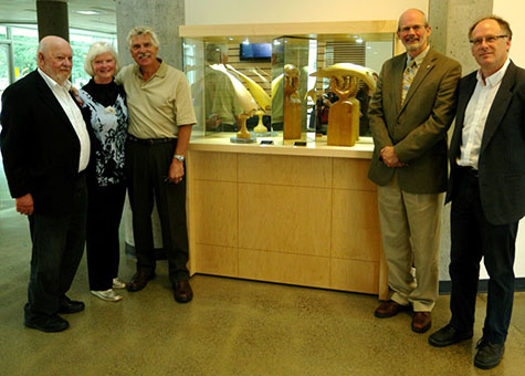 Bob Wright, Oak Bay Marine Group, Nadina, Maarten, Tom Pederson, Director of Pacific Institute for Climate Change UVIC, Rob Lipson, Dean of Science UVIC.