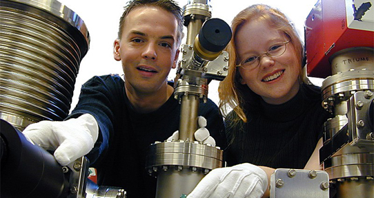 Students in a lab