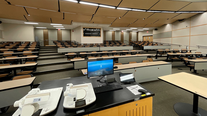 View from the presenter area
