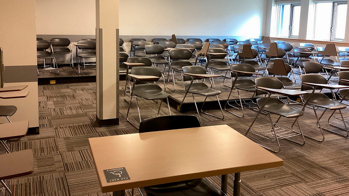 View from the front of the room