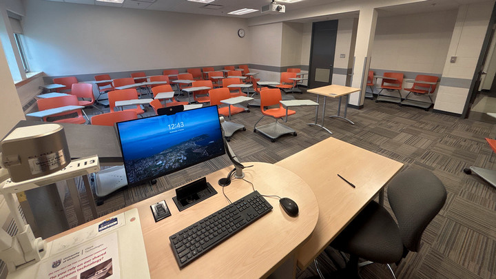 View from the presenter area