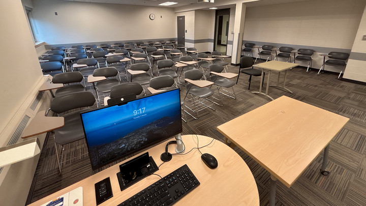 View from the presenter area