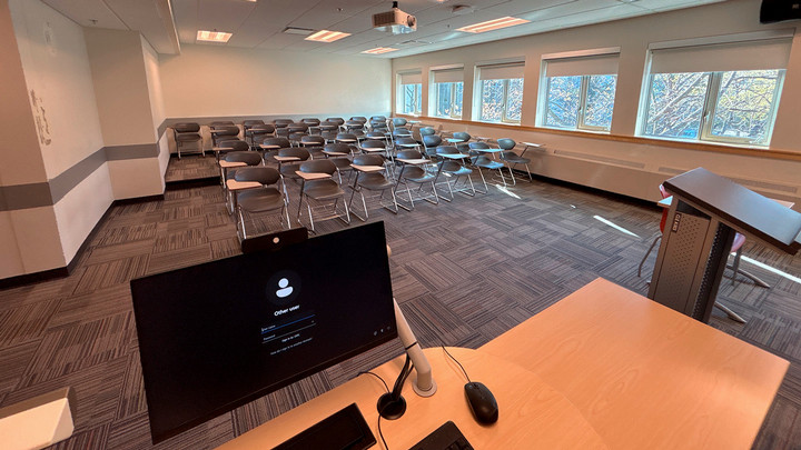 View from the presenter area