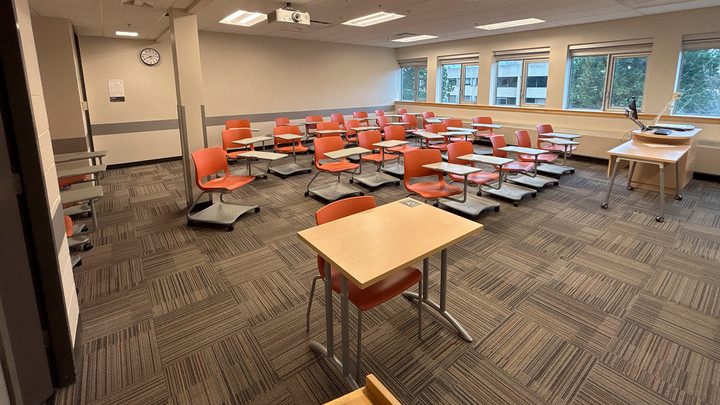 View from the front of the room
