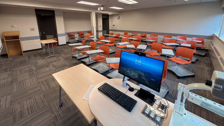 View from the presenter area