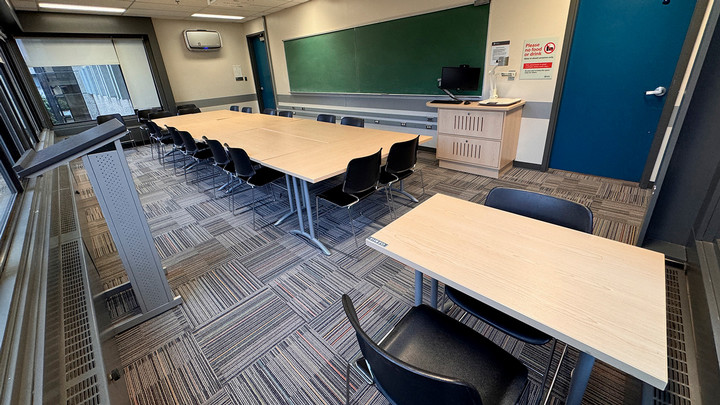 View of the presenter area