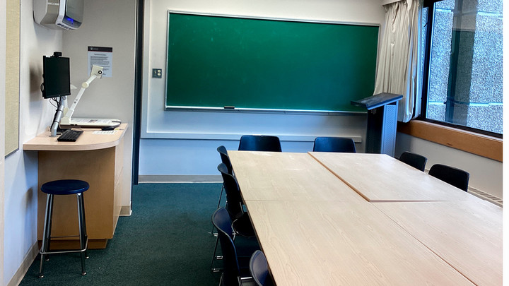 View of the presenter area