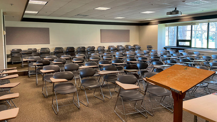 View from the front of the room