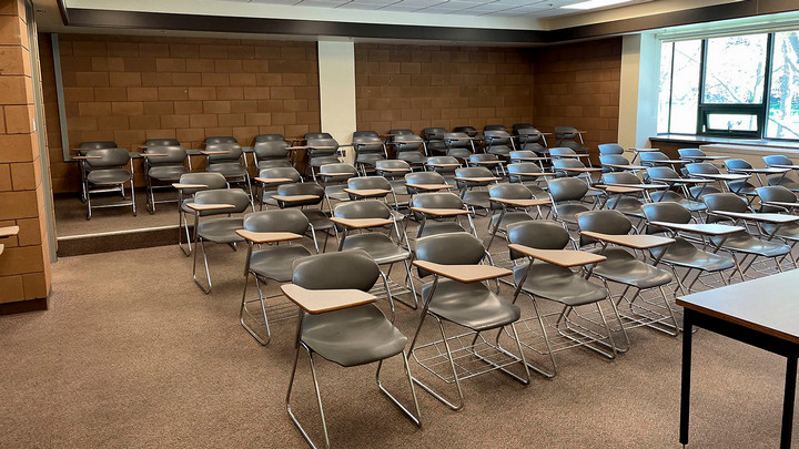 View from the front of the room