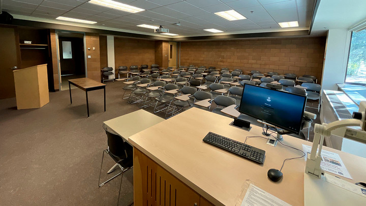 View from the presenter area