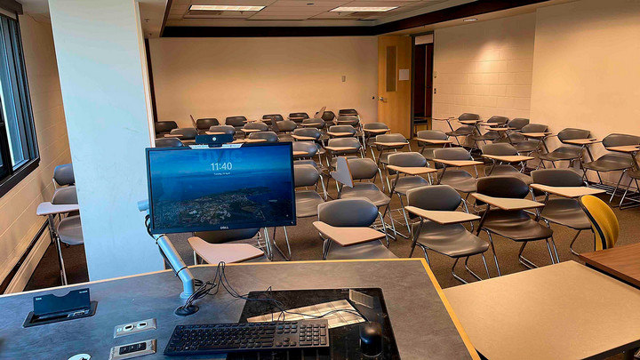 View from the presenter area