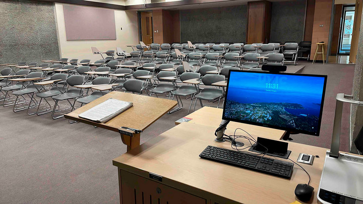 View from the presenter area