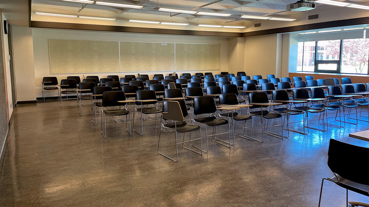 View from the front of the room