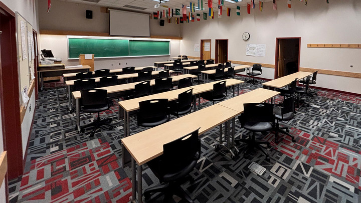 View from the back of the room
