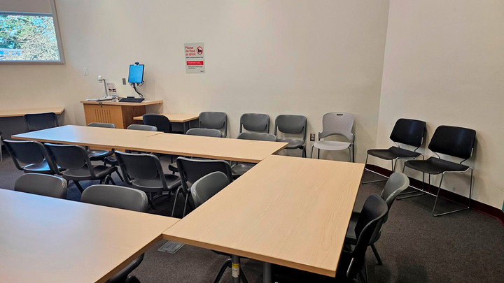 View from the back of the room