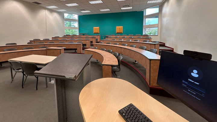 View from the presenter area