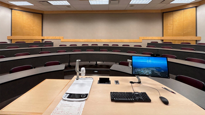 View from the presenter area