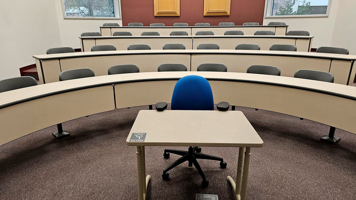 View from the front of the room