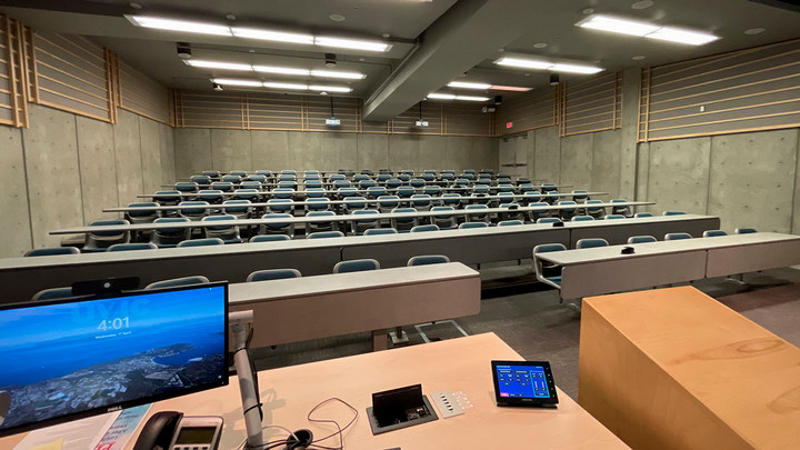 View from the presenter area