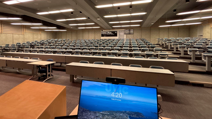 View from the presenter area