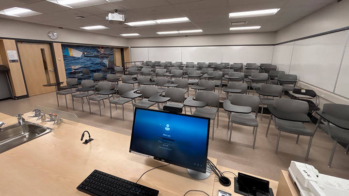 View from the presenter area