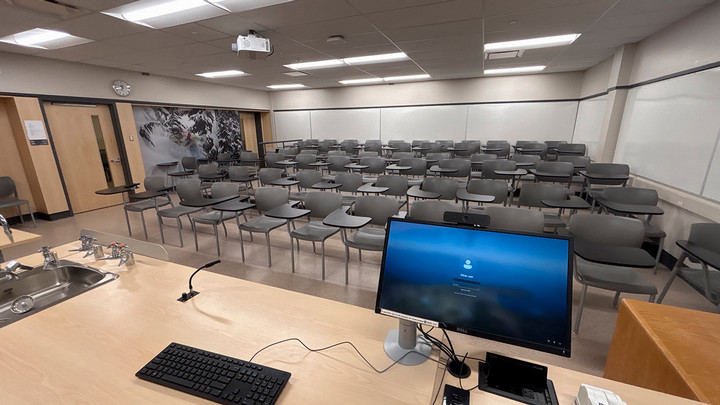 View from the presenter area