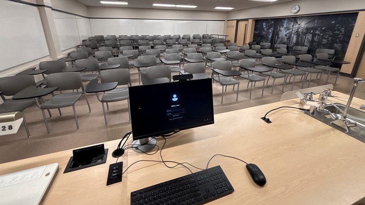View from the presenter area
