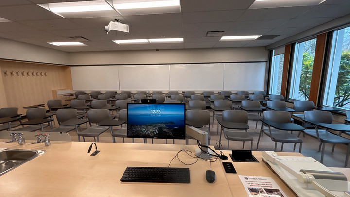 View from the presenter area