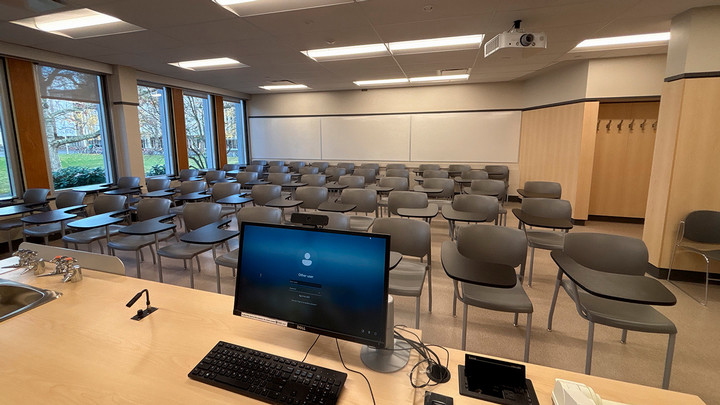 View from the presenter area