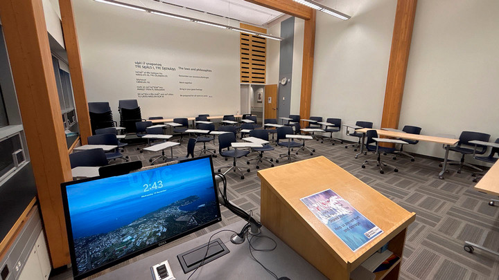 View from the presenter area